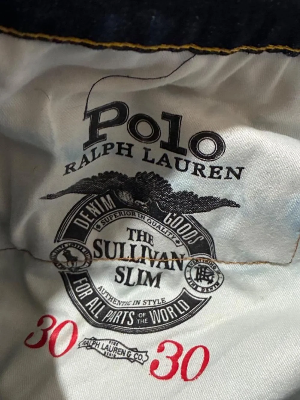 Polo by Ralph Lauren Dark Wash Slim Straight Jeans